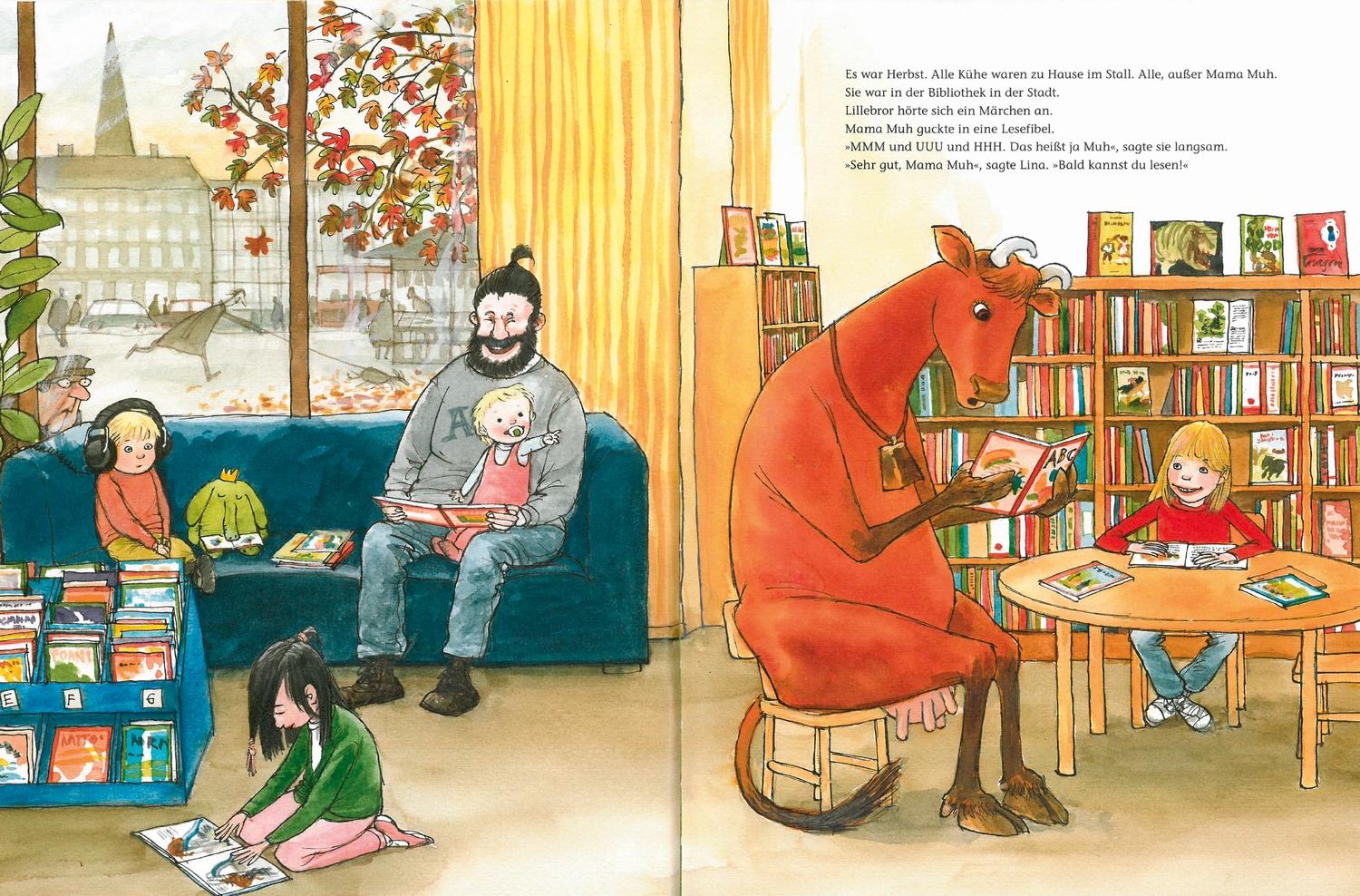 Beispielinhalt (Bild) Mama Muh liest