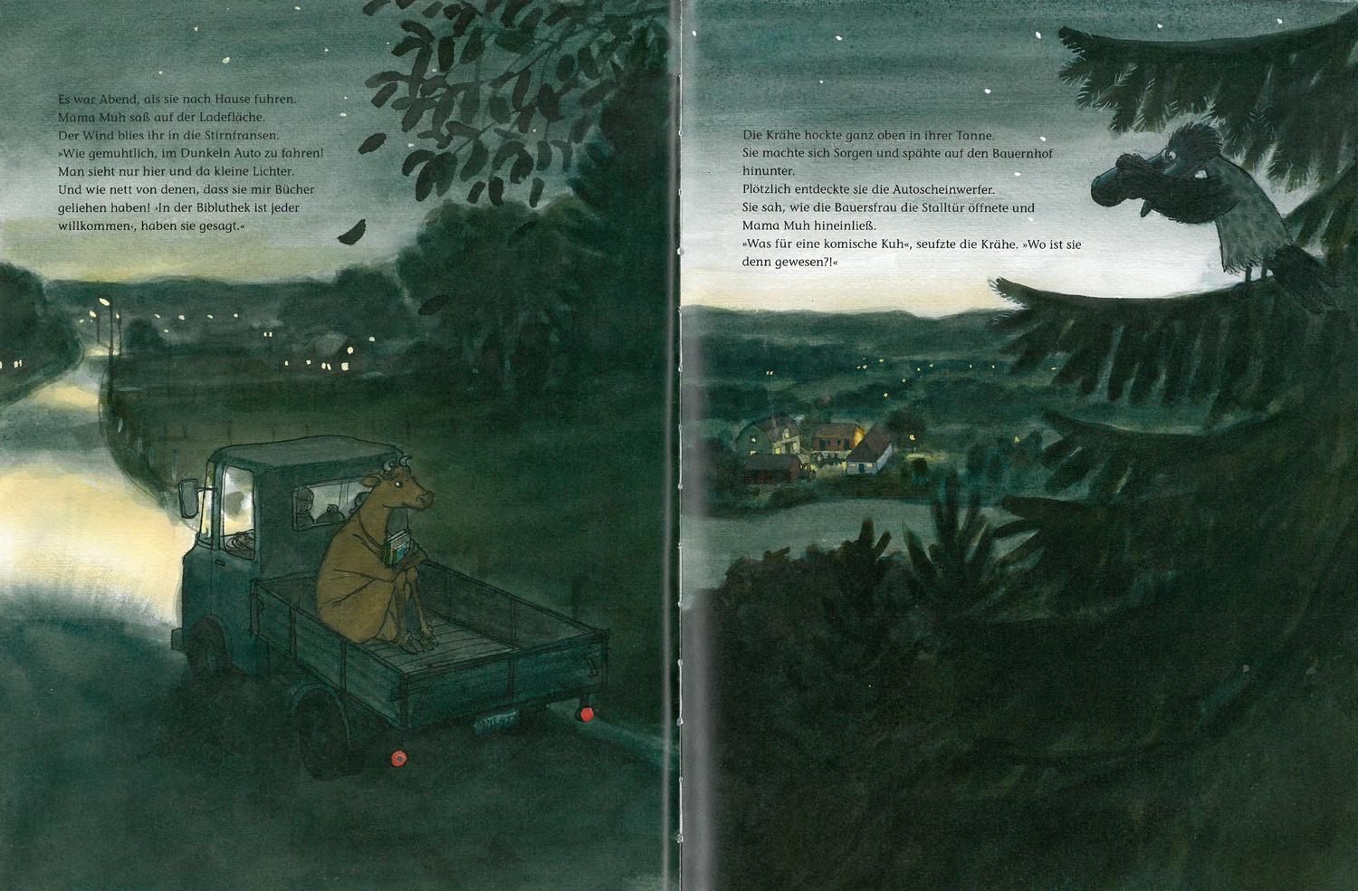 Beispielinhalt (Bild) Mama Muh liest