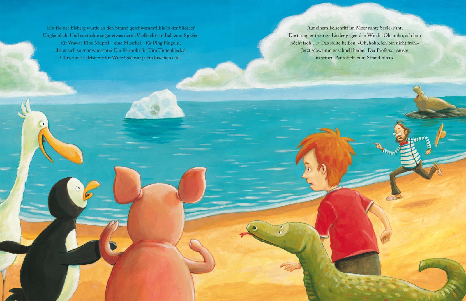 Beispielinhalt (Bild) Urmel schlüpft aus dem Ei. SuperBuch