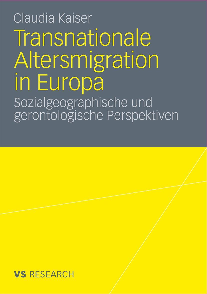 Vorderes Coverbild Transnationale Altersmigration in Europa