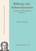 Vorderes Coverbild Bildung und Selbsterkenntnis im Kontext Philosophischer Beratung
