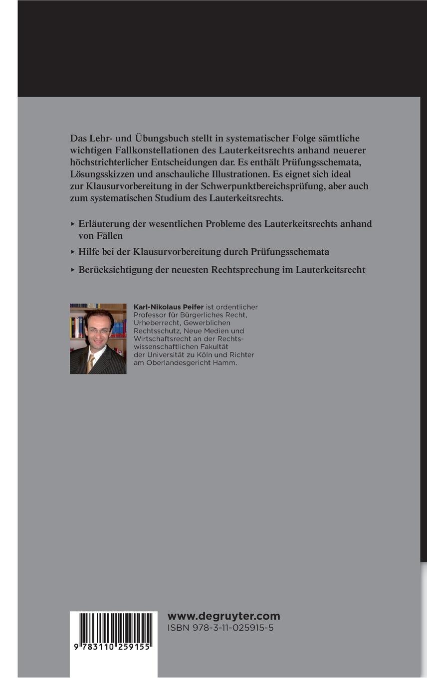 Rückseitencover Lauterkeitsrecht