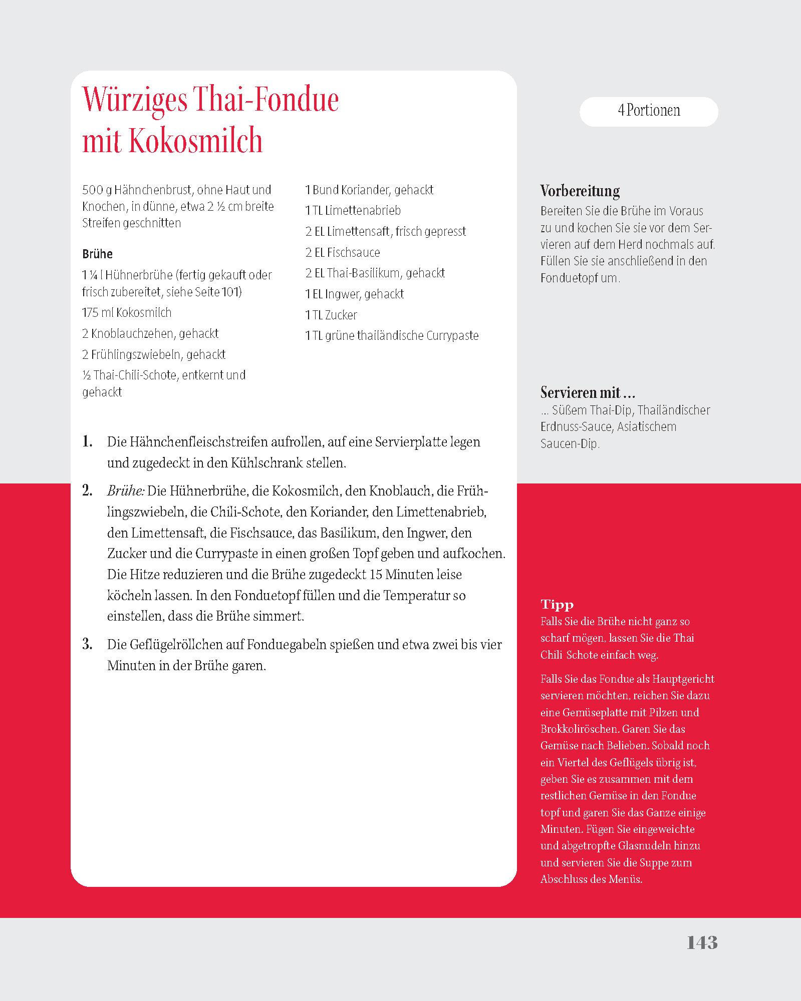 Beispielinhalt (Bild) Fondue