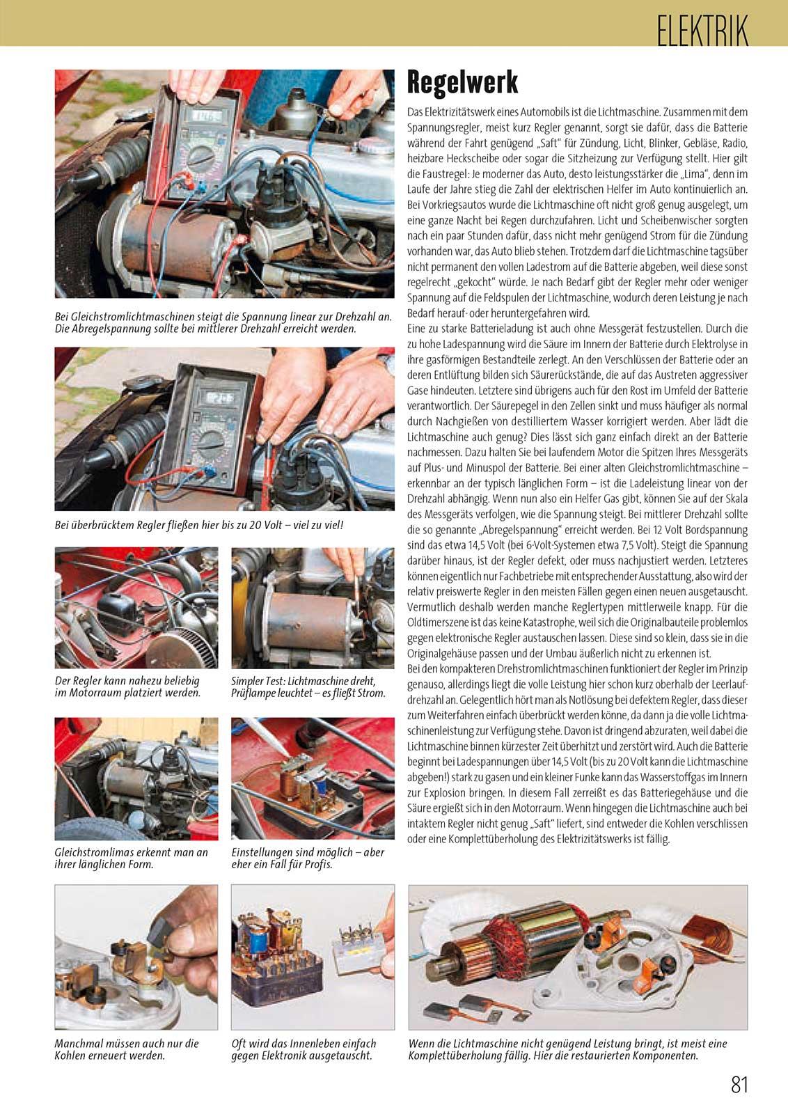 Beispielinhalt (Bild) Praxishandbuch Tipps und Tricks für Oldtimer-Fahrer