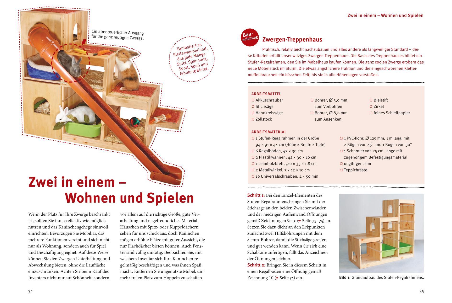 Beispielinhalt (Bild) Spiel- und Wohnideen für Zwergkaninchen