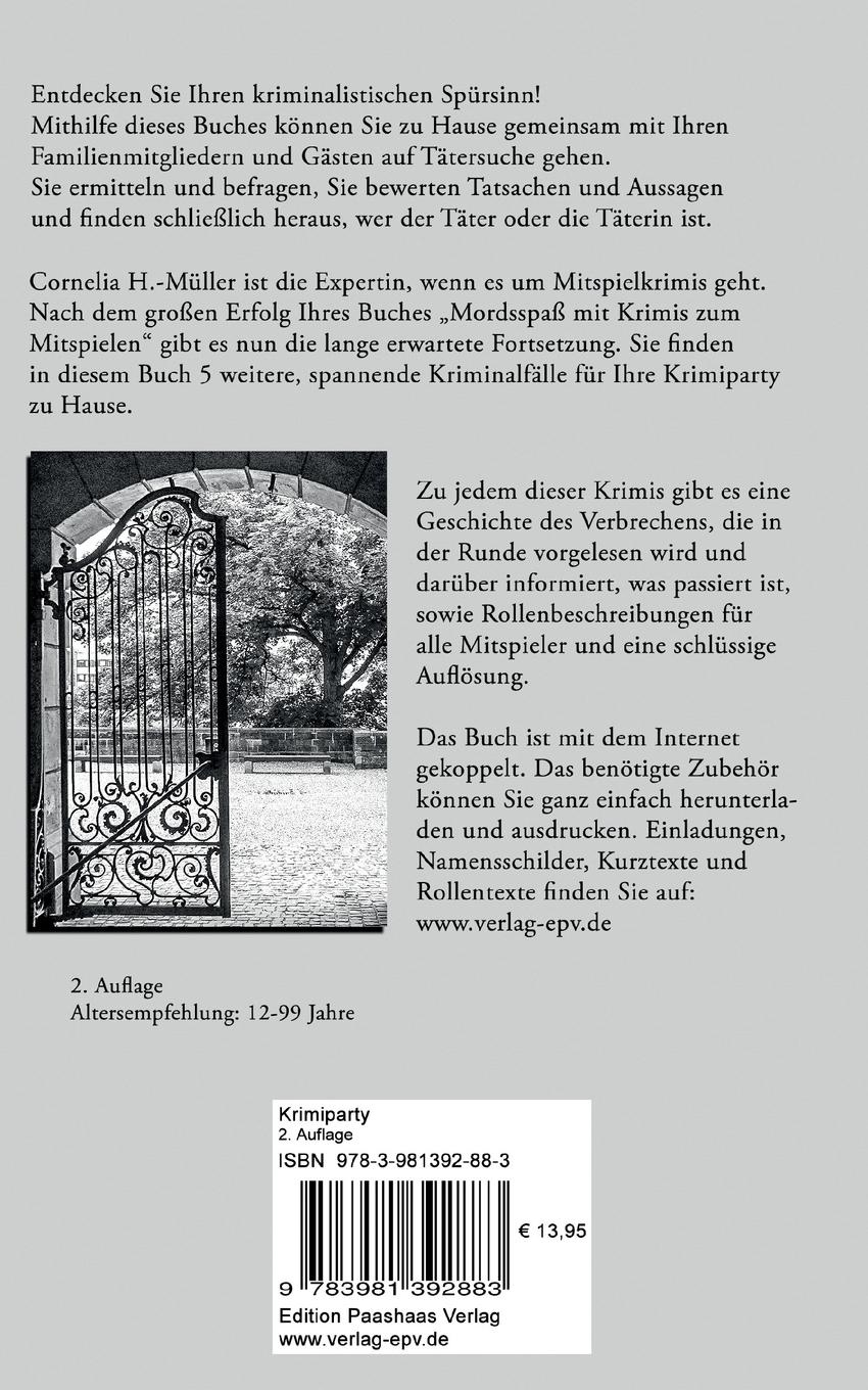 Rückseitencover Krimiparty