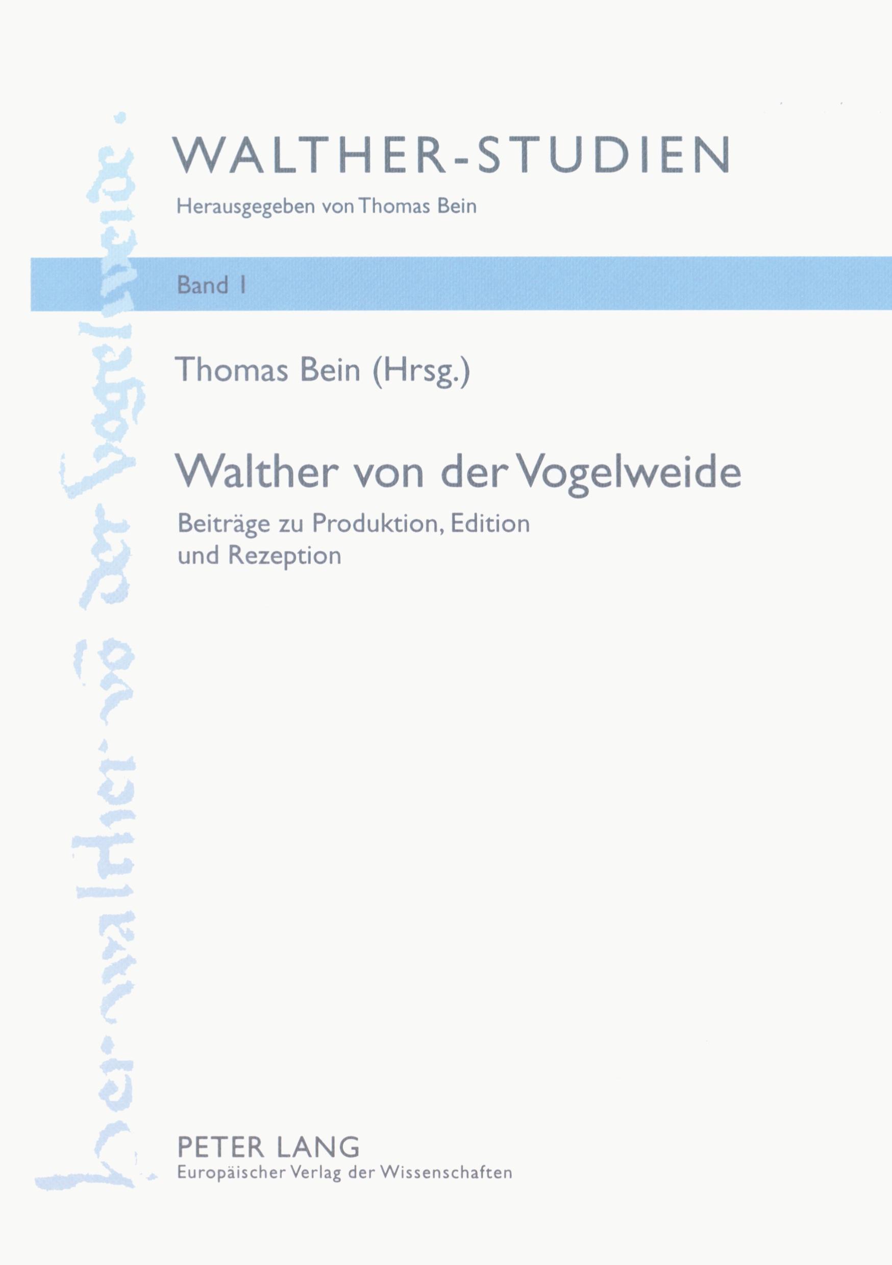 Vorderes Coverbild Walther von der Vogelweide