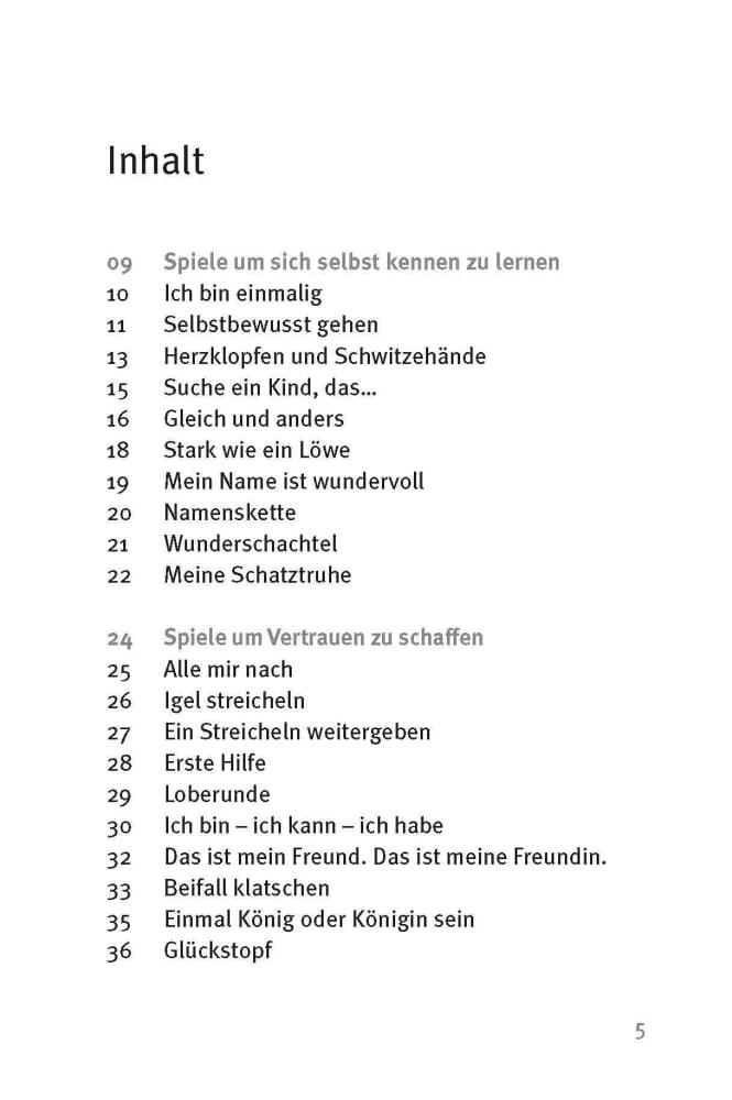 Beispielinhalt (Bild) Die 50 besten Spiele für mehr Selbstvertrauen