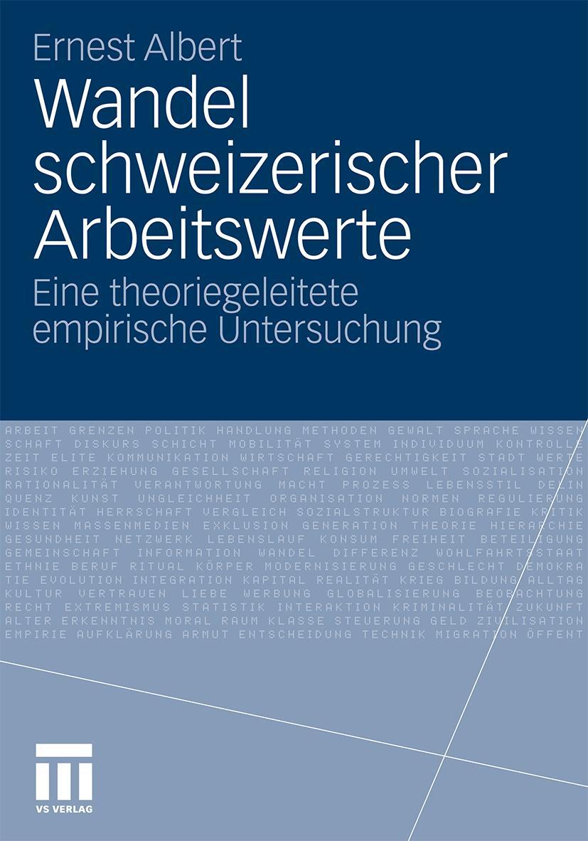 Vorderes Coverbild Wandel schweizerischer Arbeitswerte