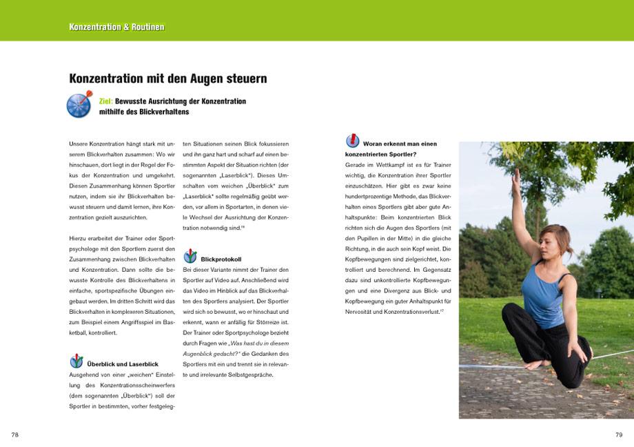 Beispielinhalt (Bild) Mentales Training im Leistungssport