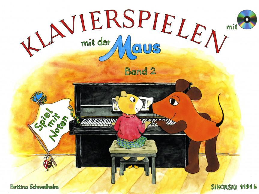 Vorderes Coverbild Klavierspielen mit der Maus, Band 2. Spiel mit Noten.