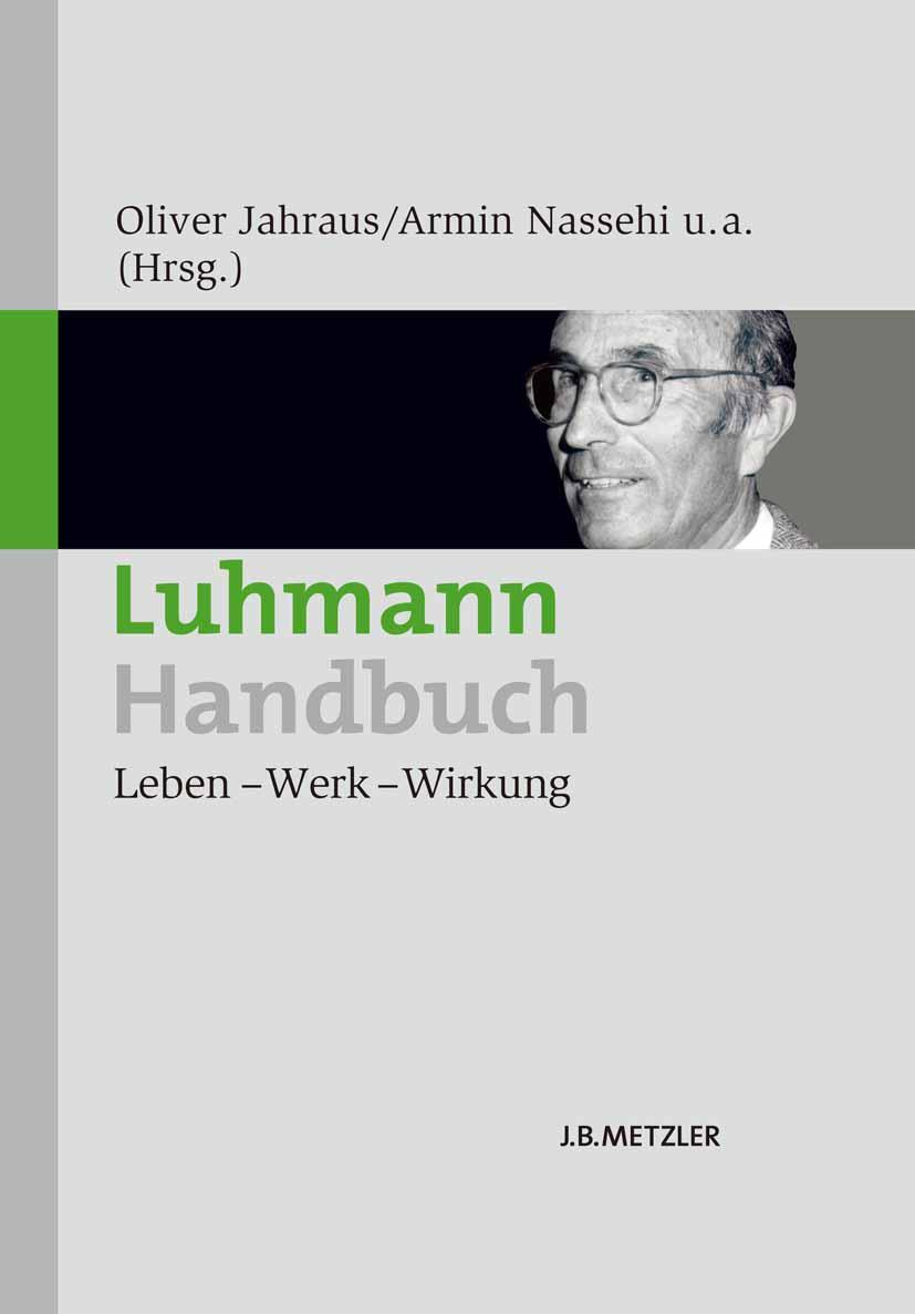 Vorderes Coverbild Luhmann-Handbuch