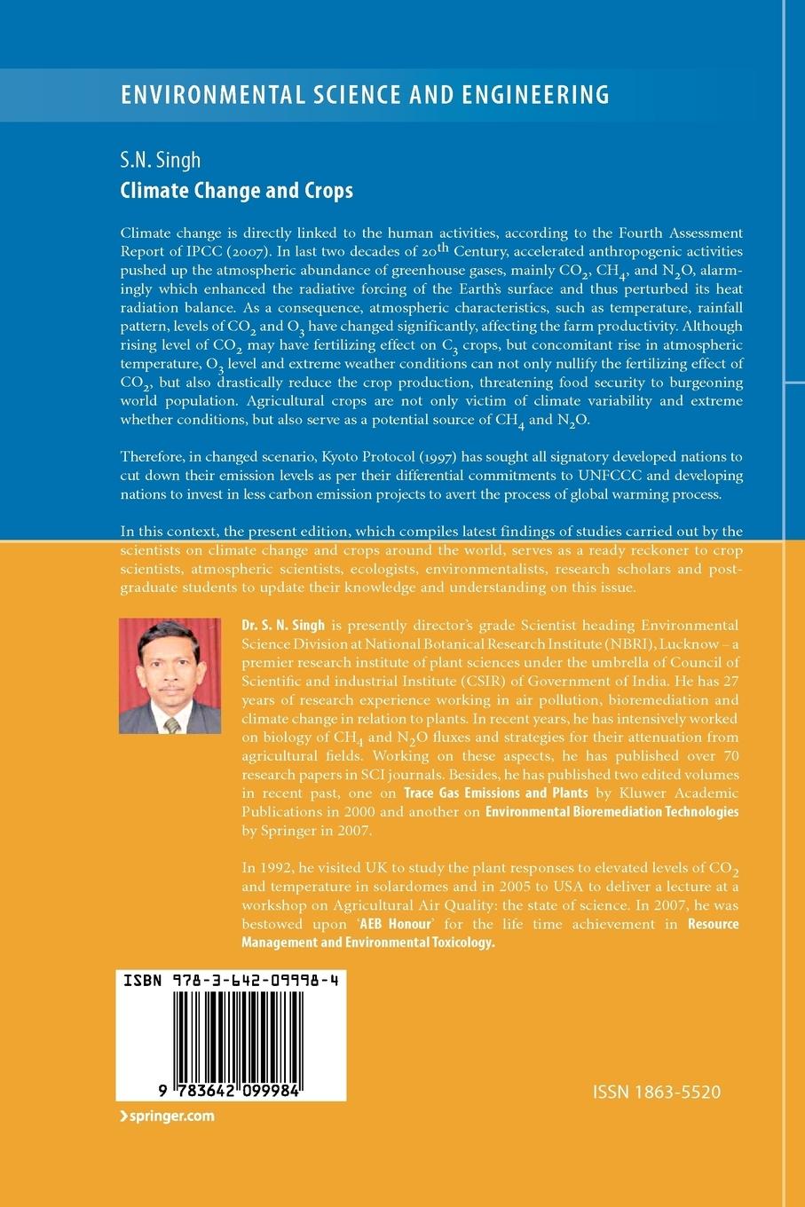Rückseitencover Climate Change and Crops