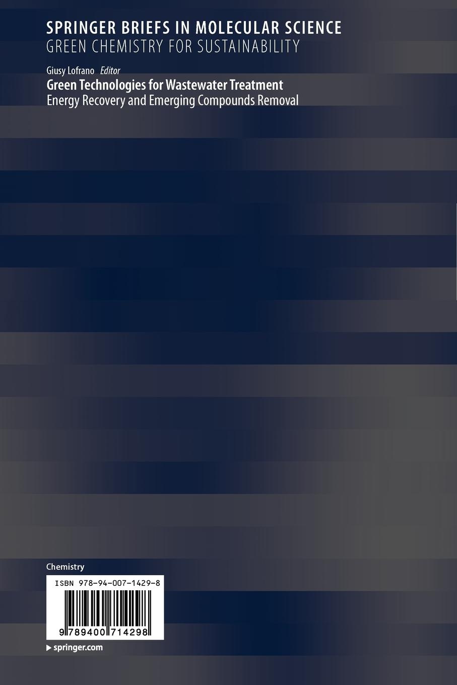 Rückseitencover Green Technologies for Wastewater Treatment
