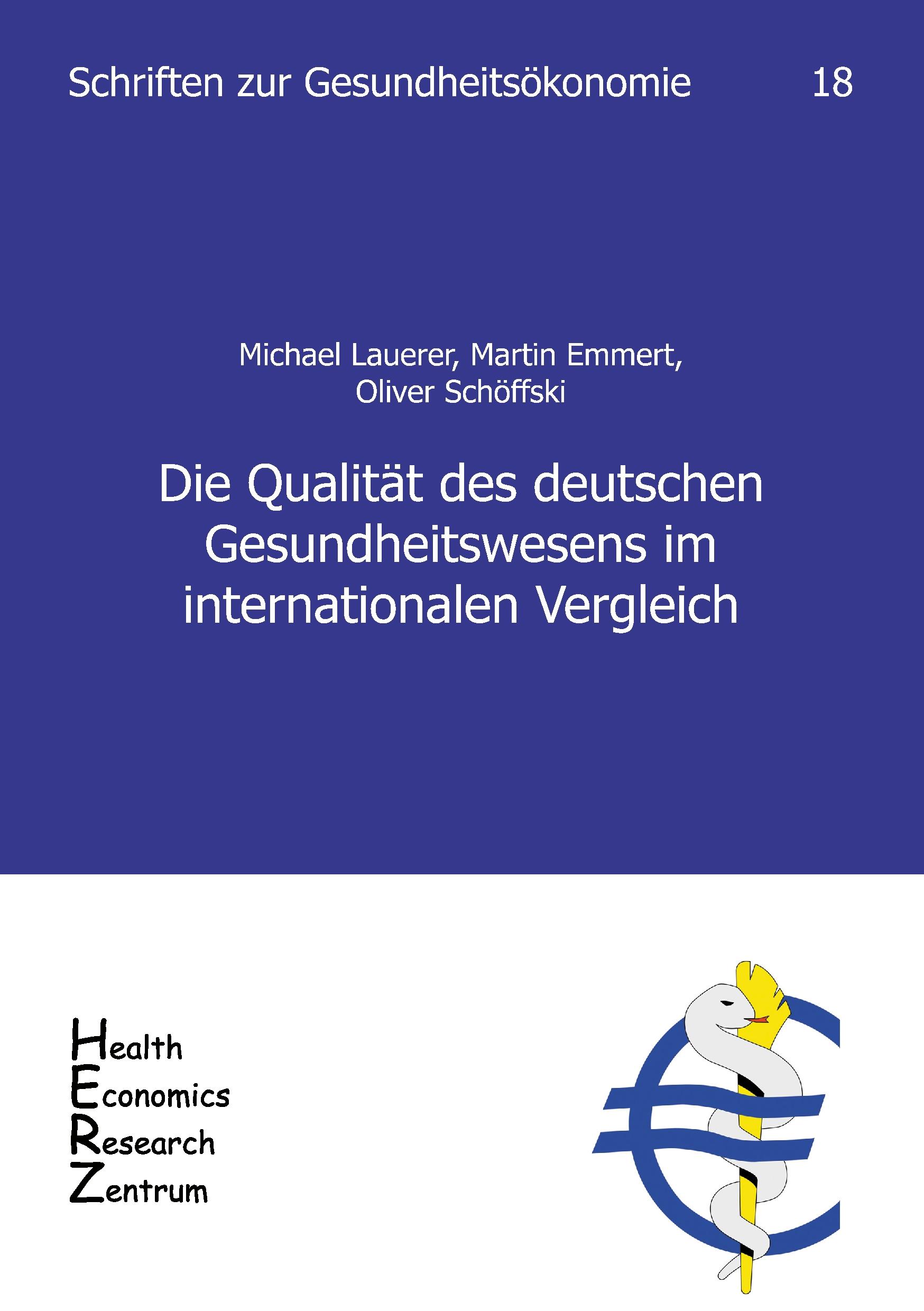 Vorderes Coverbild Die Qualität des deutschen Gesundheitswesens im internationalen Vergleich
