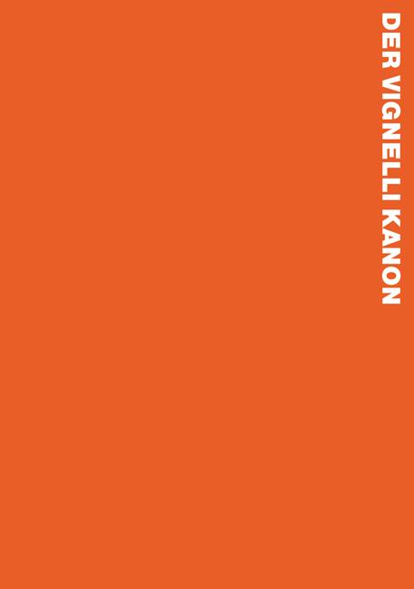 Vorderes Coverbild Der Vignelli Kanon