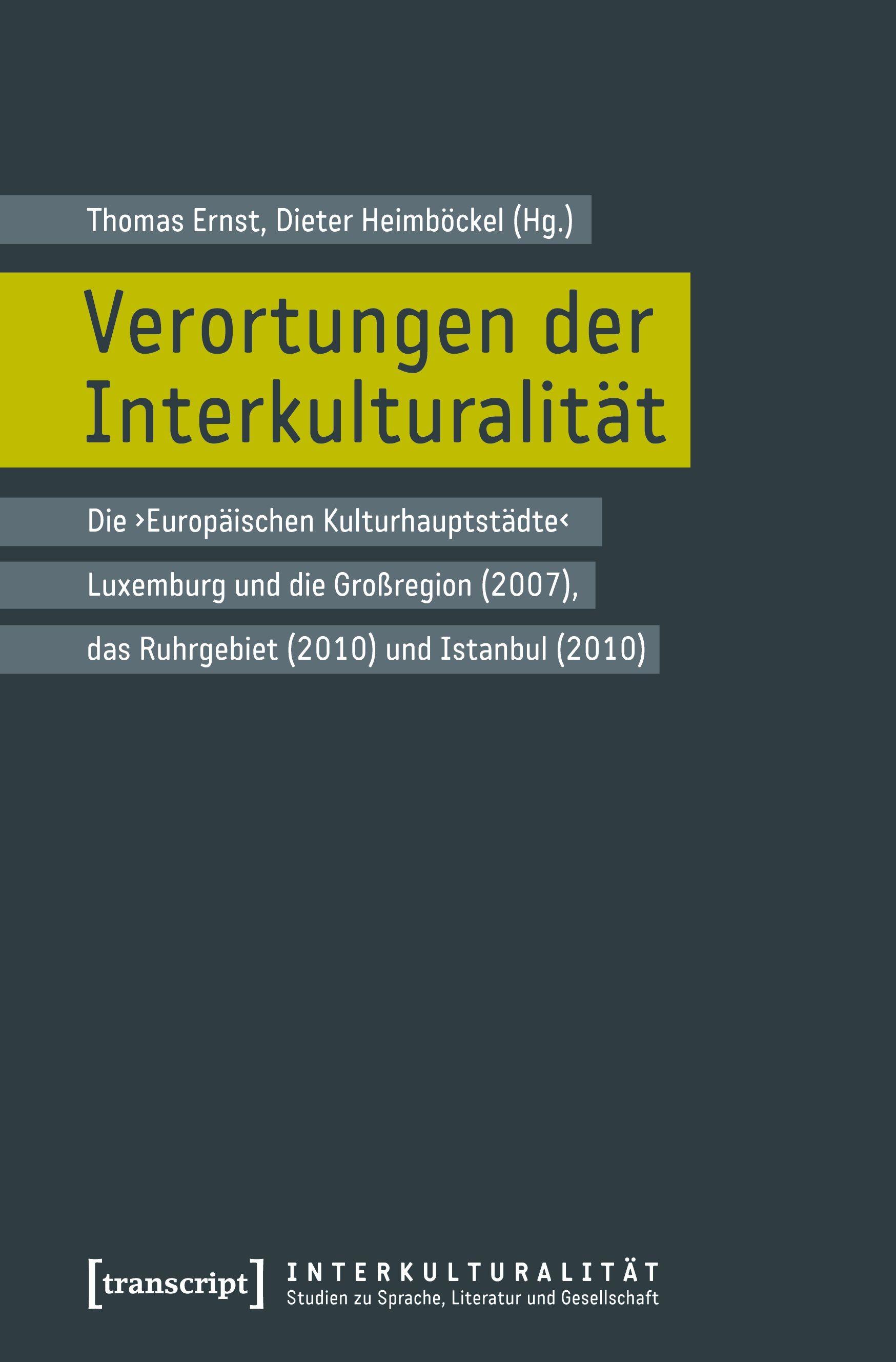 Vorderes Coverbild Verortungen der Interkulturalität