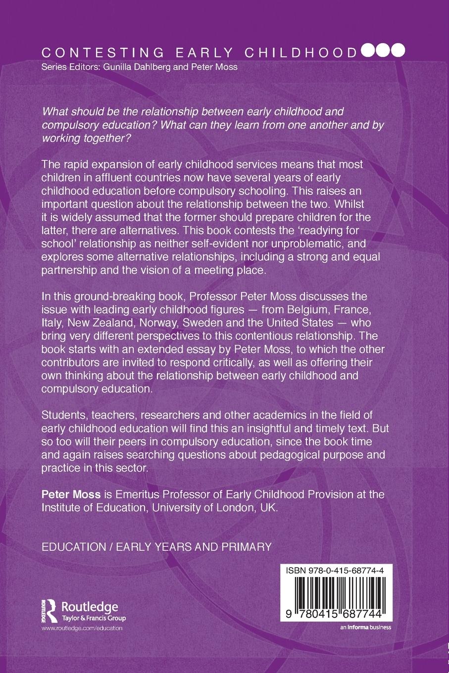 Rückseitencover Early Childhood and Compulsory Education