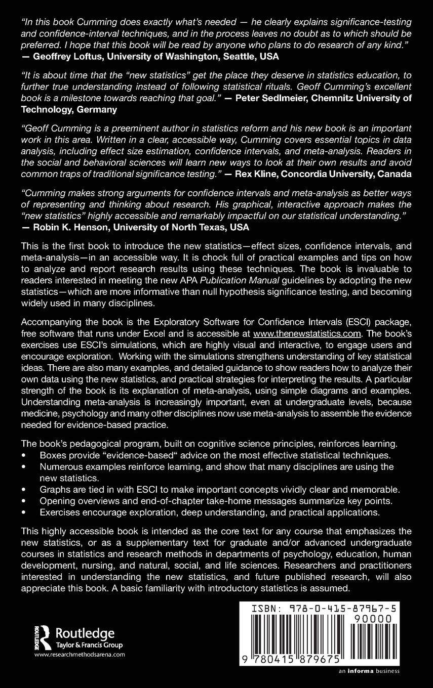 Rückseitencover Understanding The New Statistics