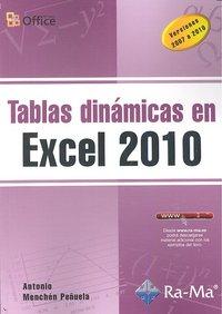 Vorderes Coverbild Tablas dinámicas en Excel 2010