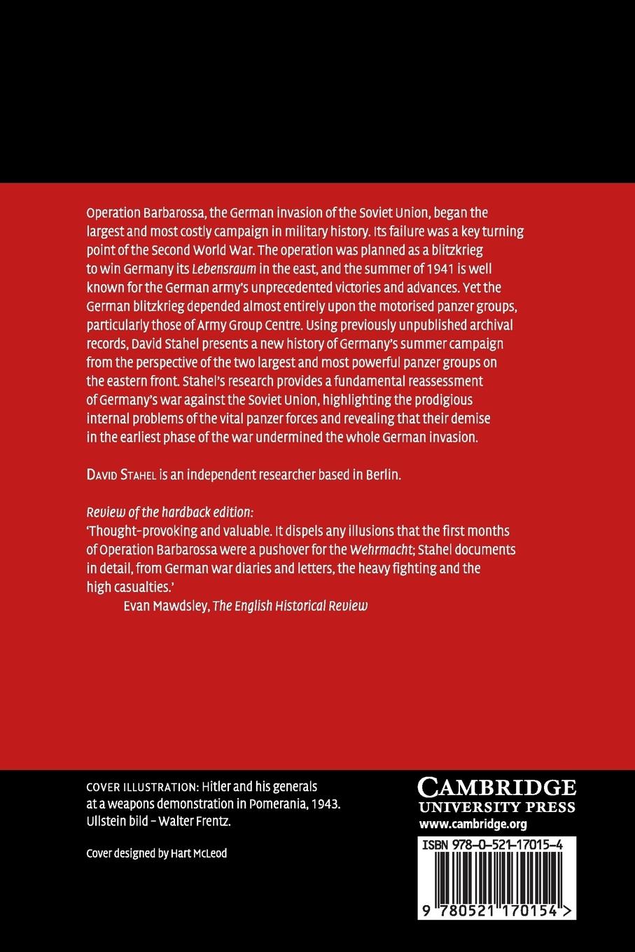 Rückseitencover Operation Barbarossa and Germany's Defeat in the East