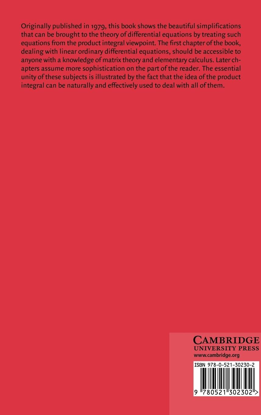 Rückseitencover Product Integration with Application to Differential Equations