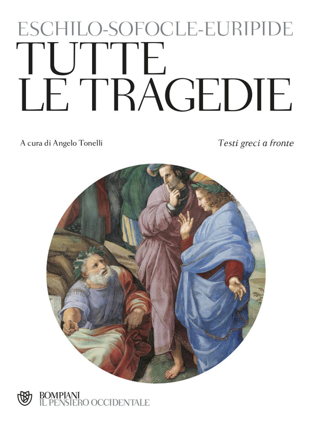 Vorderes Coverbild Tutte le tragedie. Testo greco a fronte