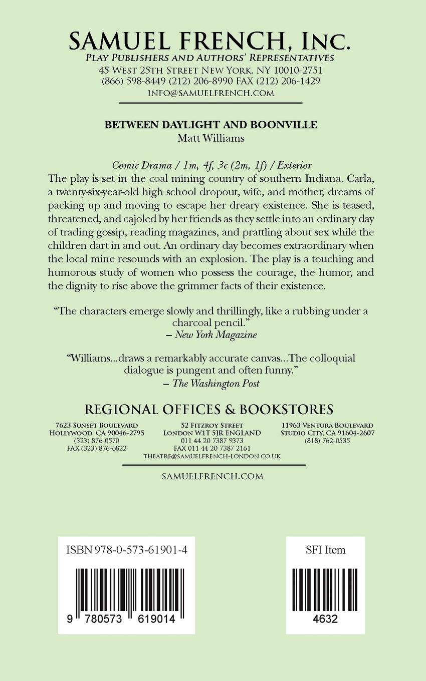 Rückseitencover Between Daylight and Boonville