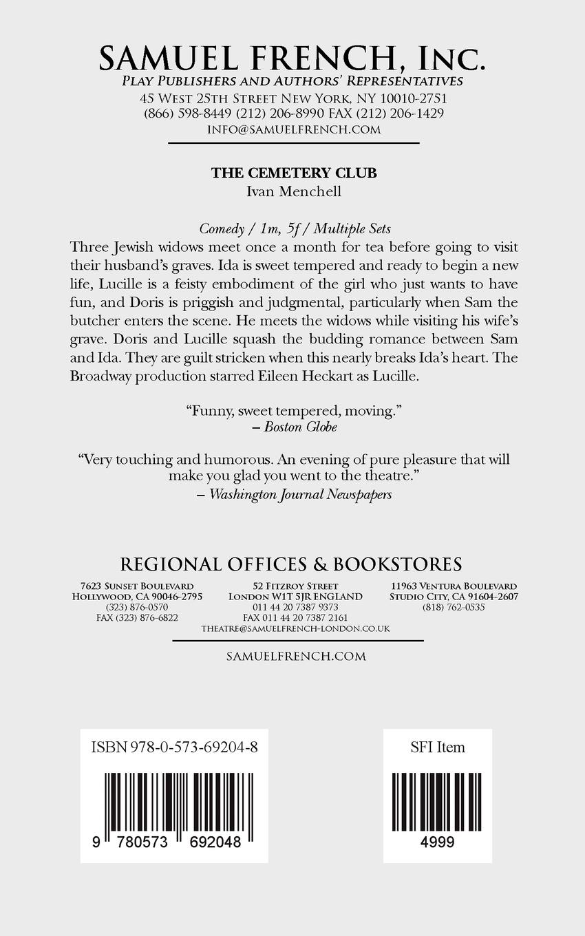 Rückseitencover The Cemetery Club