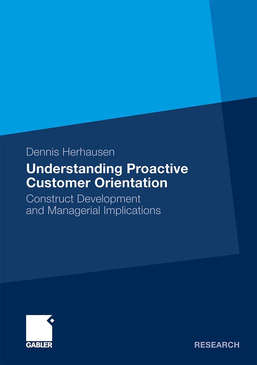 Vorderes Coverbild Understanding Proactive Customer Orientation