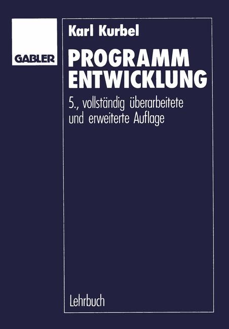 Vorderes Coverbild Programmentwicklung