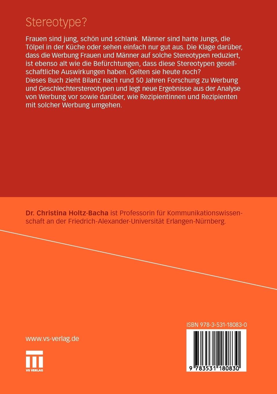 Rückseitencover Stereotype?