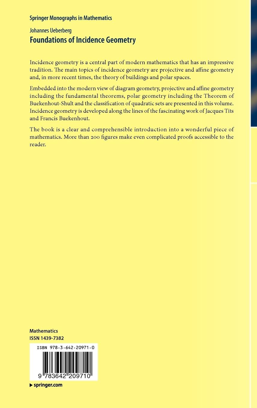 Rückseitencover Foundations of Incidence Geometry