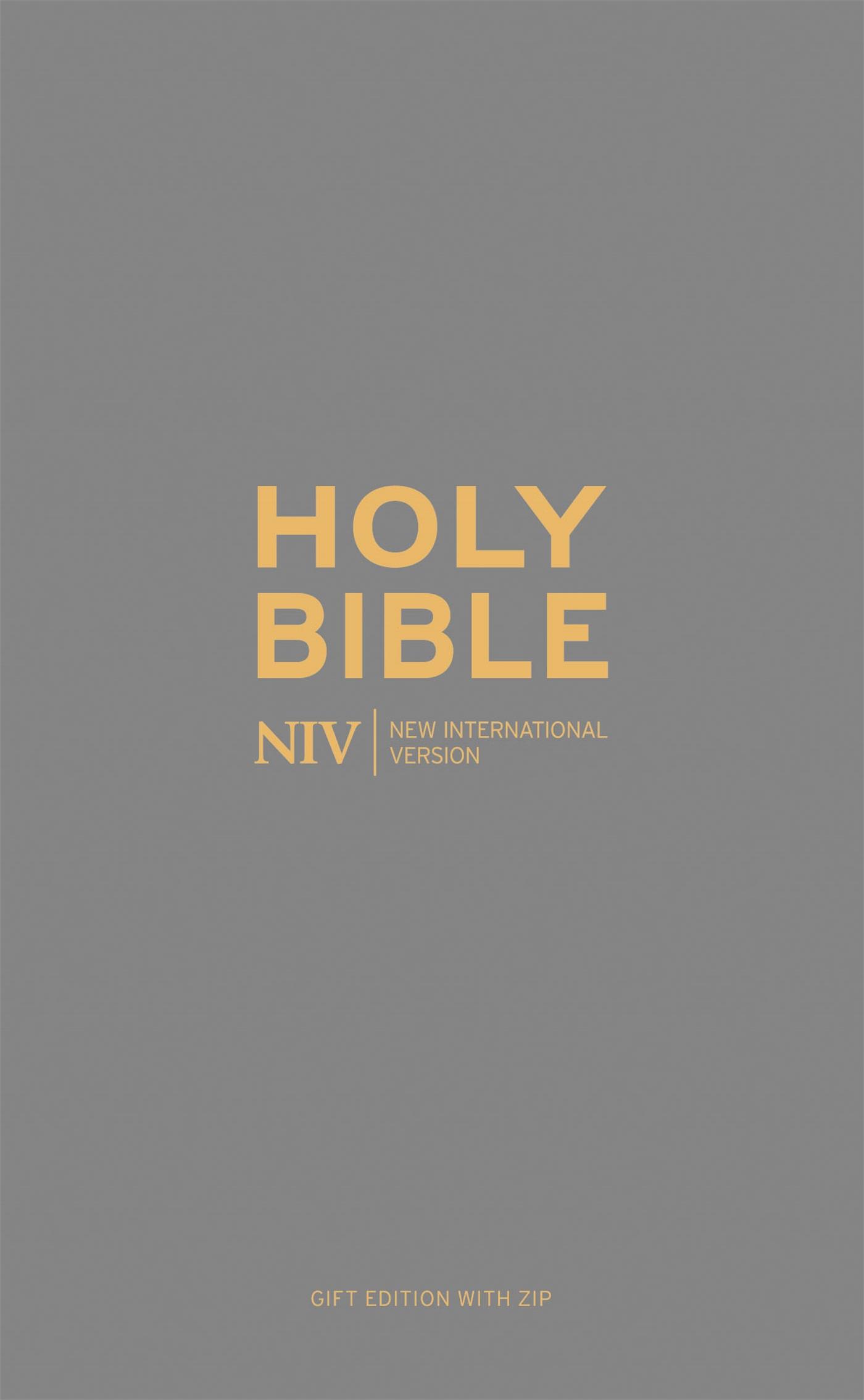 Vorderes Coverbild NIV Pocket Charcoal Soft-tone Bible with Zip