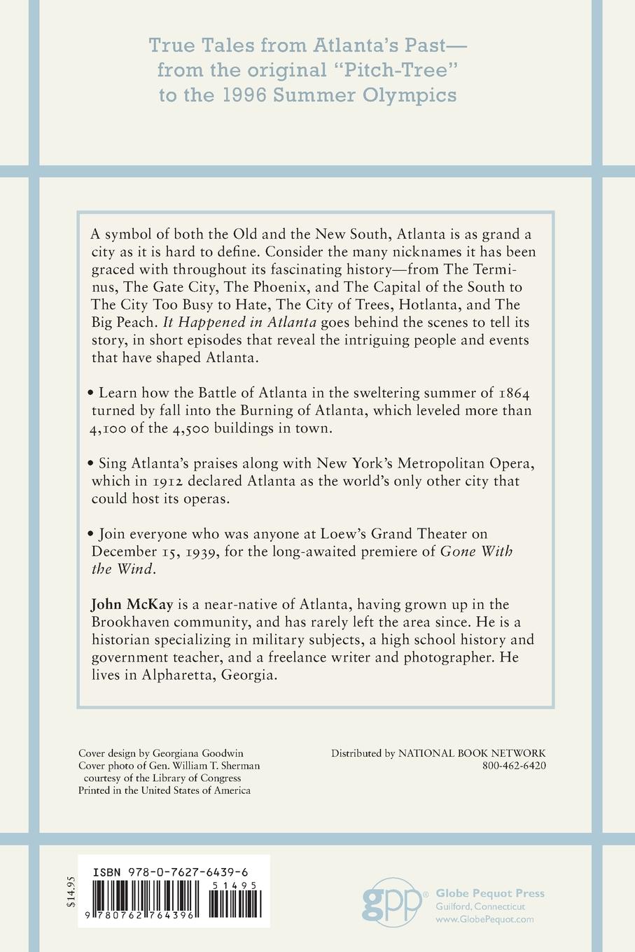 Rückseitencover It Happened in Atlanta