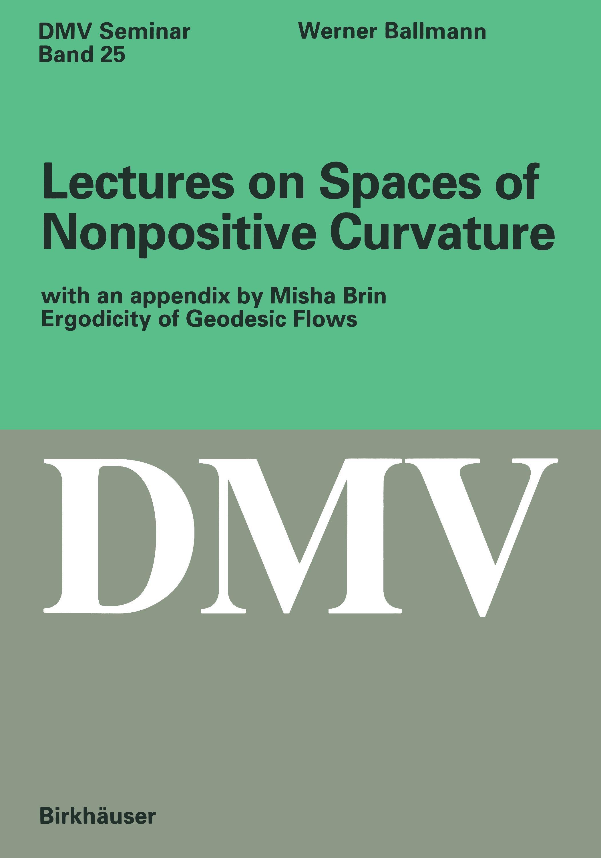 Vorderes Coverbild Lectures on Spaces of Nonpositive Curvature