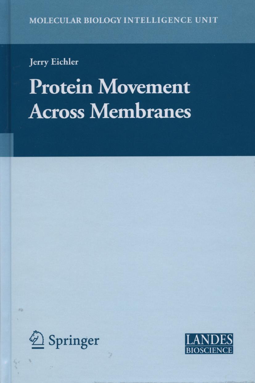 Vorderes Coverbild Protein Movement Across Membranes