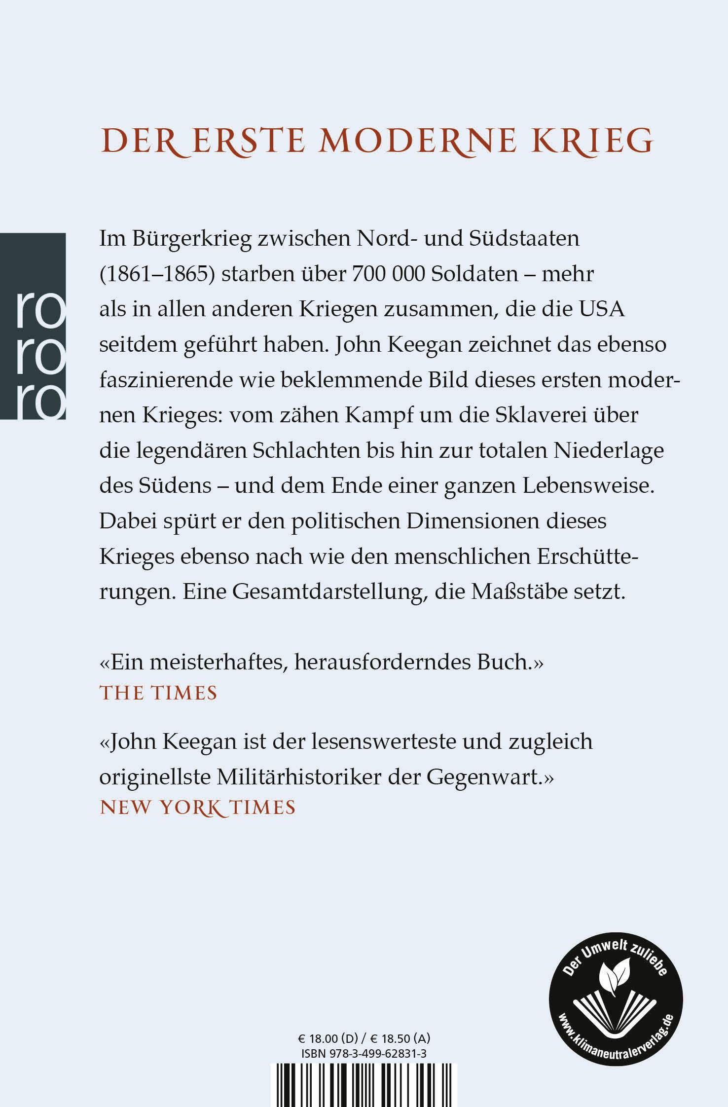 Rückseitencover Der Amerikanische Bürgerkrieg