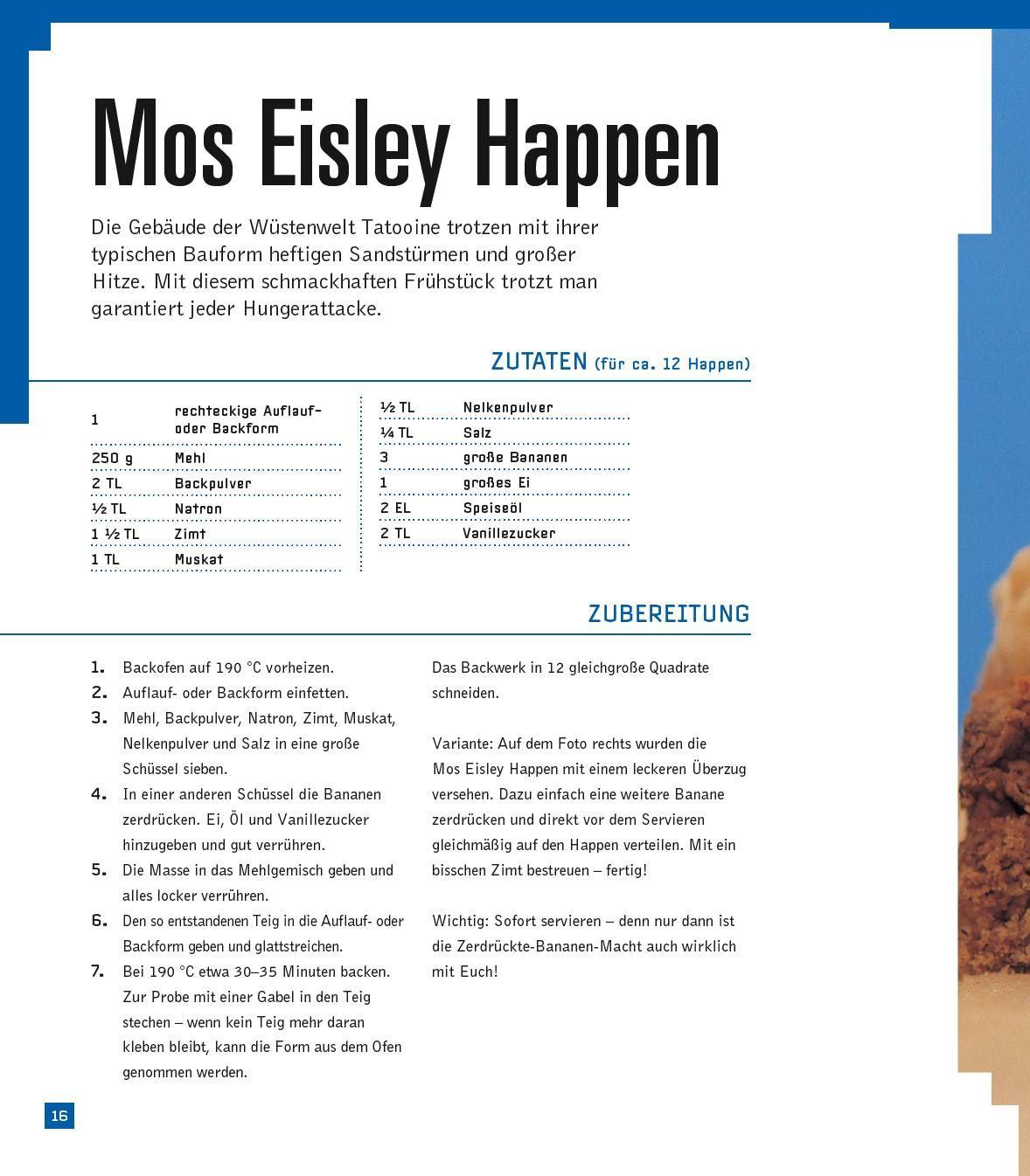 Beispielinhalt (Bild) Das STAR WARS Kochbuch