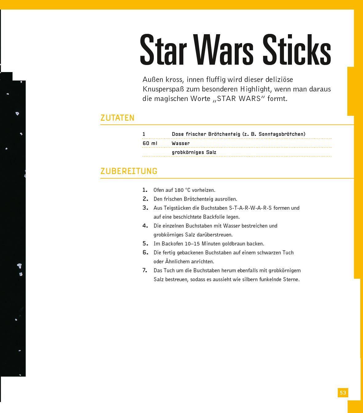 Beispielinhalt (Bild) Das STAR WARS Kochbuch