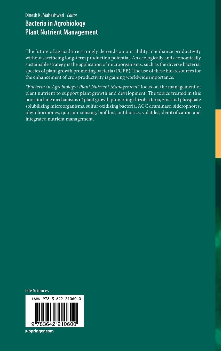 Rückseitencover Bacteria in Agrobiology: Plant Nutrient Management