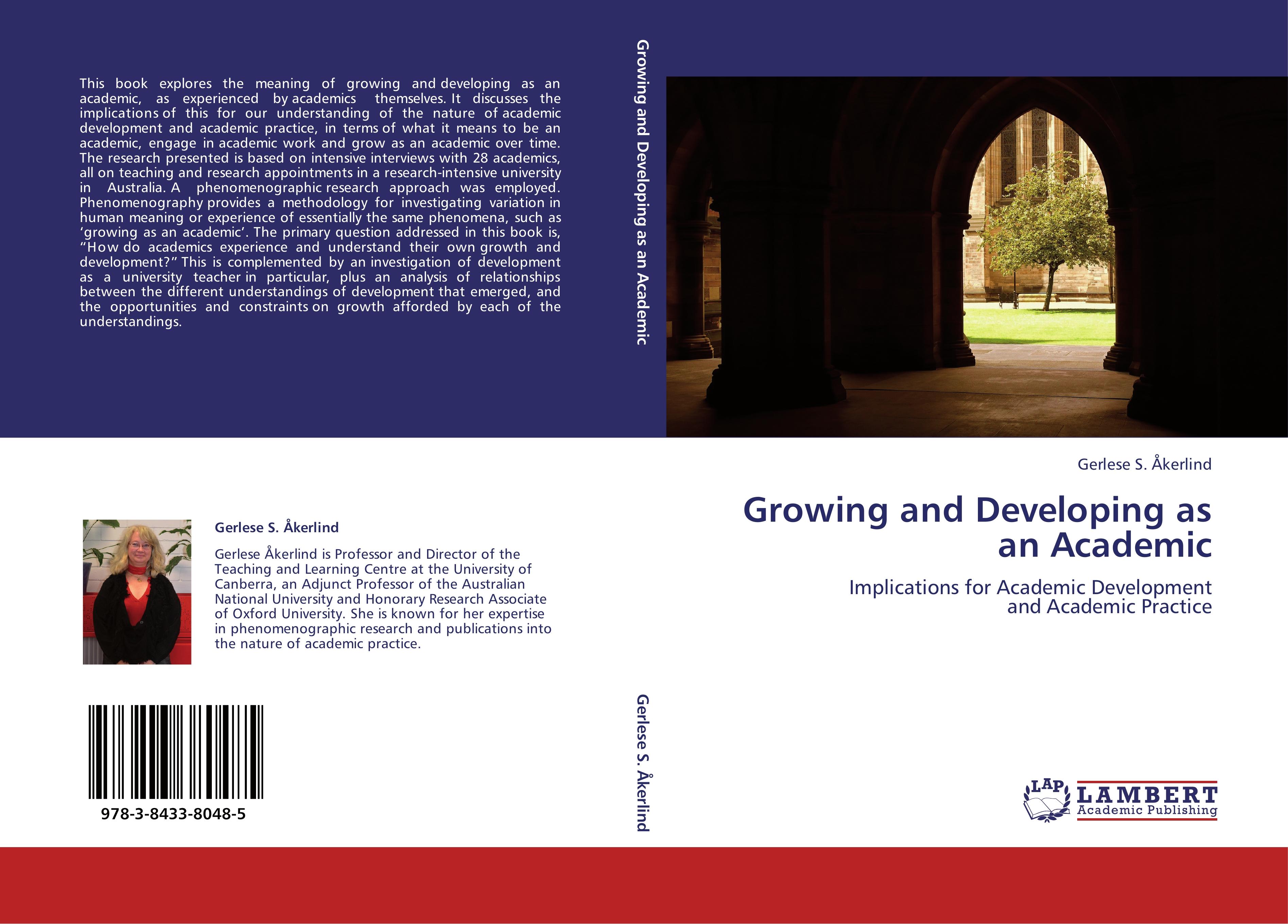 Vorderes Coverbild Growing and Developing as an Academic