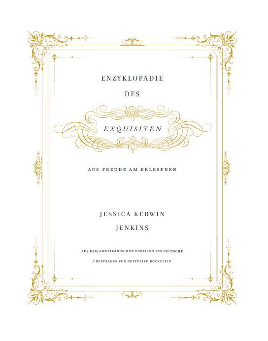 Beispielinhalt (Bild) Enzyklopädie des Exquisiten