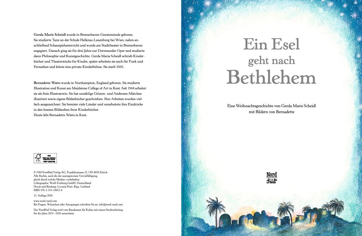 Beispielinhalt (Bild) Ein Esel geht nach Bethlehem