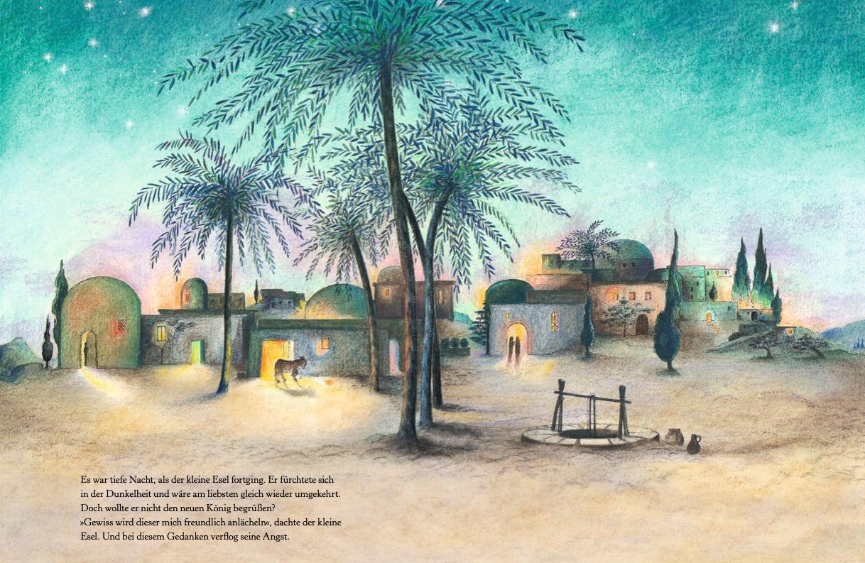 Beispielinhalt (Bild) Ein Esel geht nach Bethlehem
