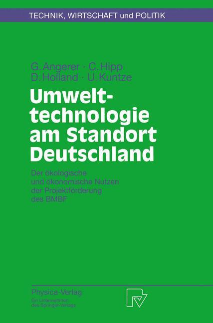 Vorderes Coverbild Umwelttechnologie am Standort Deutschland