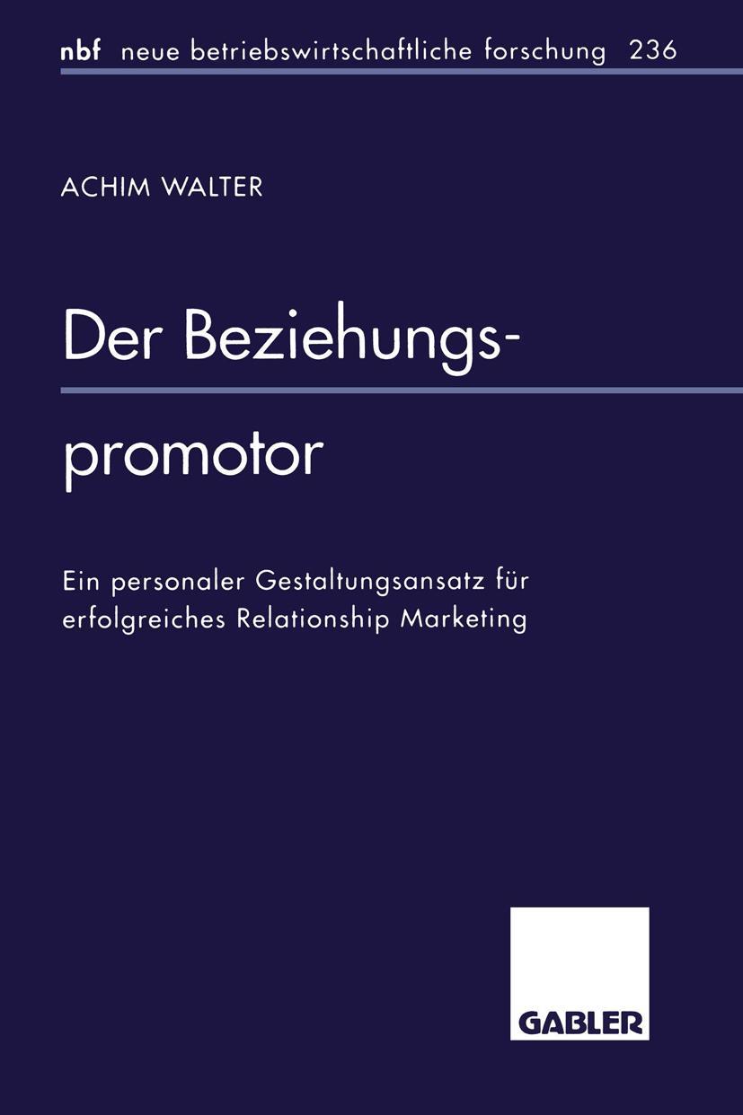Vorderes Coverbild Der Beziehungspromotor