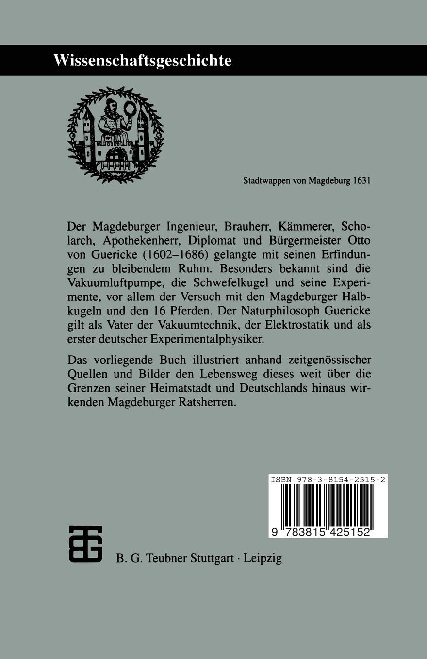 Rückseitencover Otto von Guericke