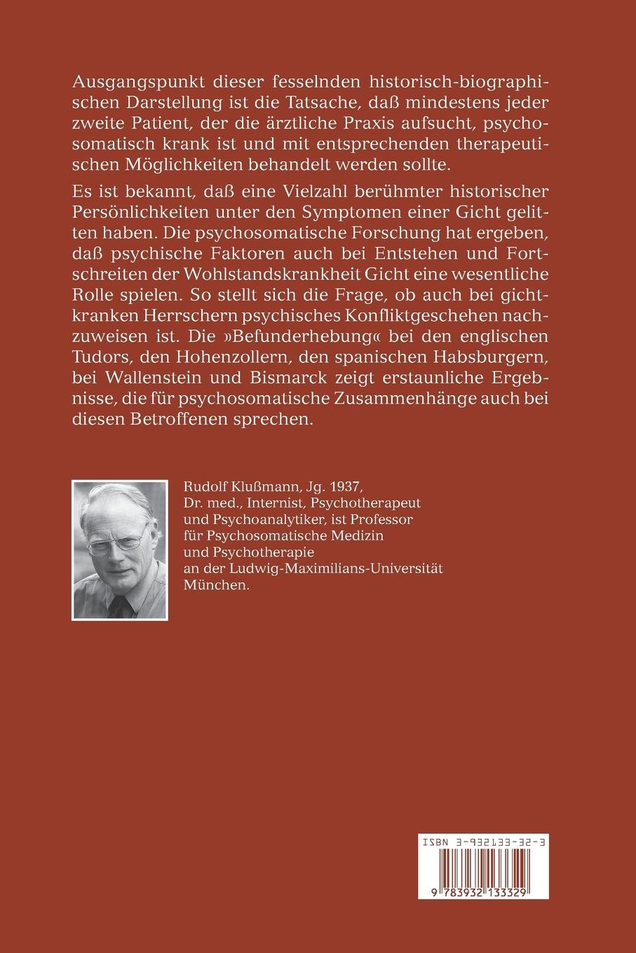 Rückseitencover Gicht - Gier - Größe - Macht