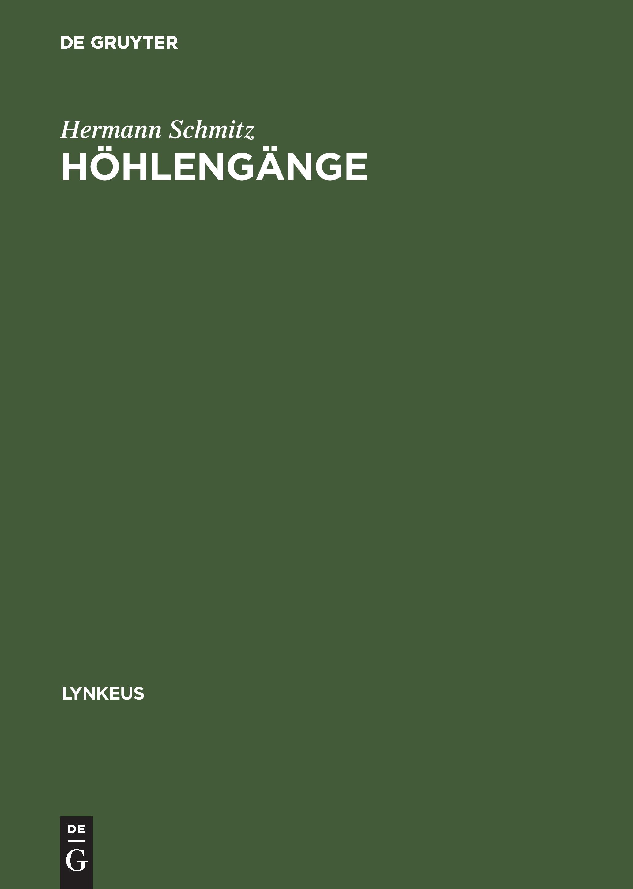 Vorderes Coverbild Höhlengänge